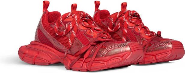 Balenciaga 3XL mesh-panel sneakers Red