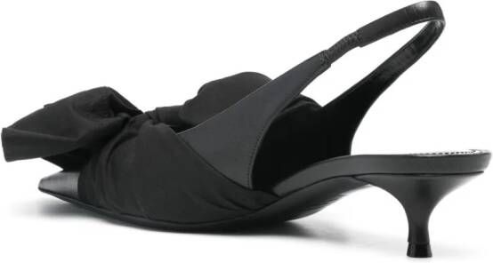 Balenciaga 40mm bow leather pumps Black