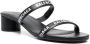 Balenciaga '45mm' logo-print double-strap sandals Black - Thumbnail 2