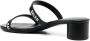 Balenciaga '45mm' logo-print double-strap sandals Black - Thumbnail 3