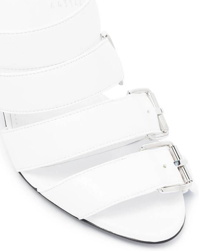 Balenciaga 80mm leather mules White