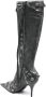 Balenciaga 90mm Cagole leather boots Grey - Thumbnail 3