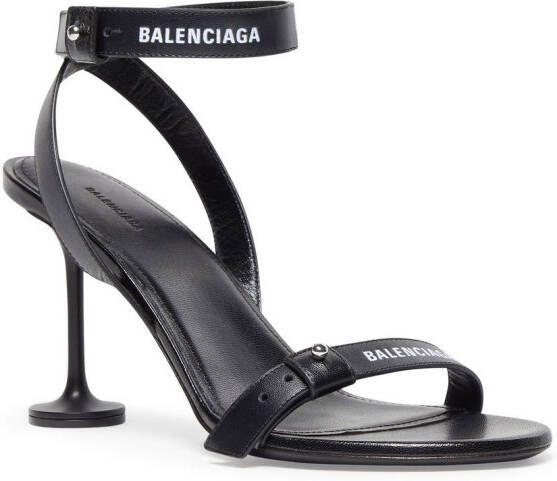 Balenciaga Afterhour 90mm leather sandals Black