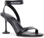 Balenciaga Afterhour 90mm leather sandals Black - Thumbnail 2