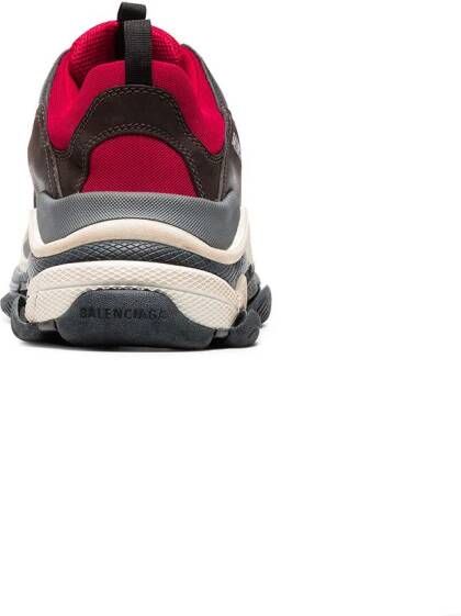 Balenciaga Black and red Triple S Sneakers