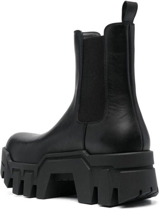 Balenciaga Bulldozer platform Chelsea boots Black