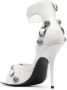 Balenciaga Cagole 110mm leather sandals White - Thumbnail 3