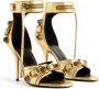 Balenciaga Cagole 110mm metallic-finish sandals Gold - Thumbnail 2