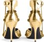 Balenciaga Cagole 110mm metallic-finish sandals Gold - Thumbnail 3