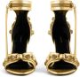 Balenciaga Cagole 110mm metallic-finish sandals Gold - Thumbnail 5