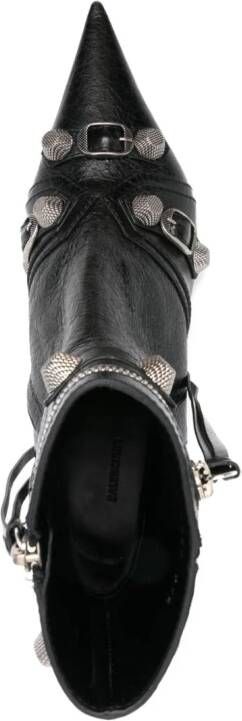 Balenciaga Cagole 55mm leather boots Black