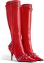Balenciaga Cagole 90mm knee-high boots Red - Thumbnail 2