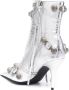 Balenciaga Cagole 90mm metallic ankle boots Silver - Thumbnail 3