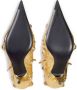 Balenciaga Cagole 90mm metallic-leather boots Gold - Thumbnail 5
