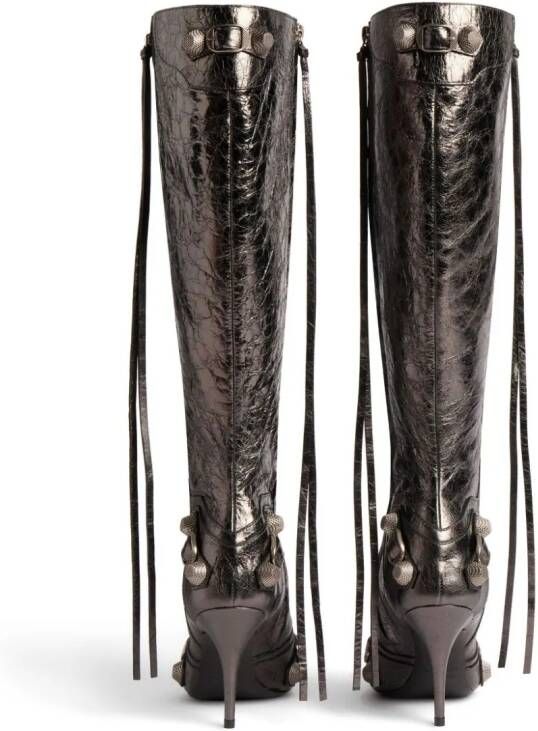 Balenciaga Cagole 90mm pointed-toe boots Grey