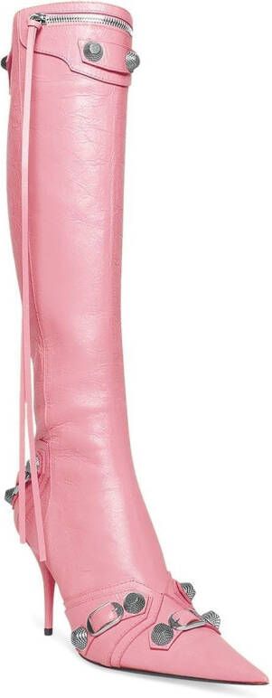 Balenciaga Cagole pointed-toe boots Pink