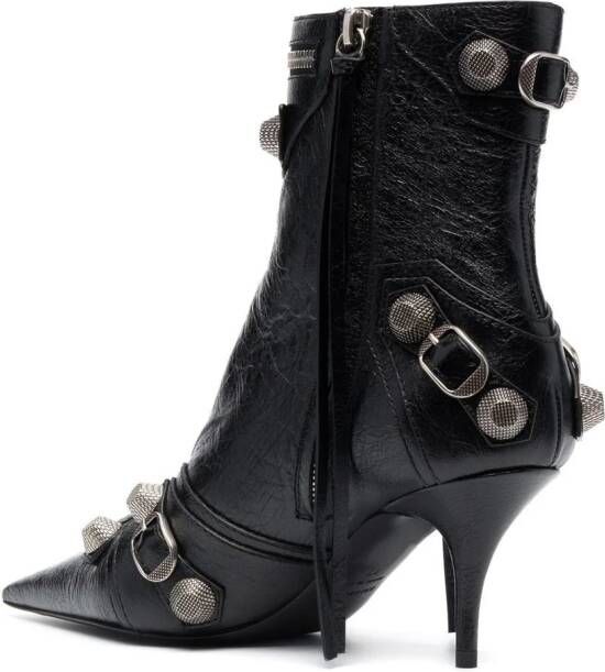 Balenciaga Cagole buckle-detail 70mm ankle boots Black