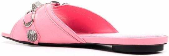 Balenciaga Cagole buckle-detail sandals Pink