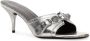 Balenciaga Cagole heeled sandals Silver - Thumbnail 2