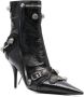 Balenciaga Cagole leather ankle boots Black - Thumbnail 2