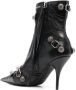 Balenciaga Cagole leather ankle boots Black - Thumbnail 3