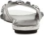 Balenciaga Cagole metallic-effect sandals Silver - Thumbnail 3