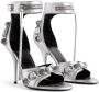 Balenciaga Cagole 110mm metallic-finish sandals Silver - Thumbnail 2