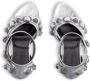 Balenciaga Cagole 110mm metallic-finish sandals Silver - Thumbnail 4