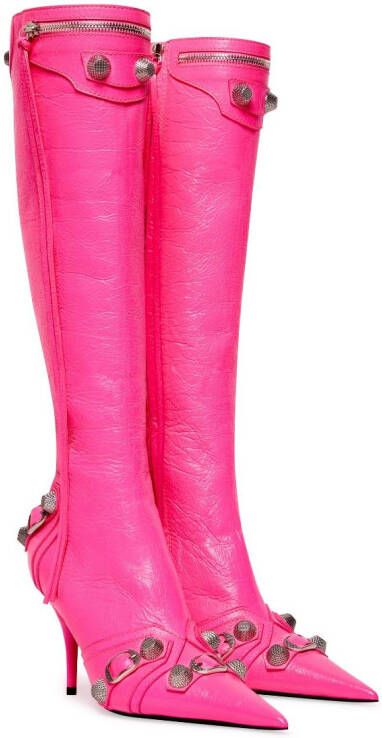 Balenciaga Cagole point-toe boots Pink