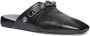 Balenciaga Cagole studded leather slippers Black - Thumbnail 2