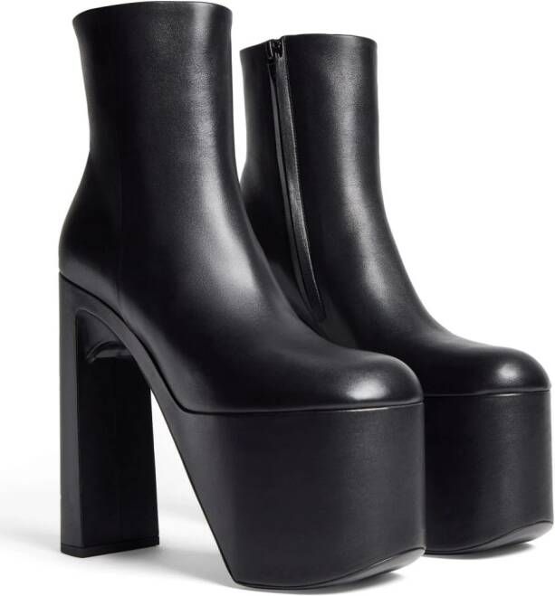 Balenciaga Camden 160mm leather boots Black