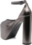 Balenciaga Camden 160mm leather sandals Grey - Thumbnail 3