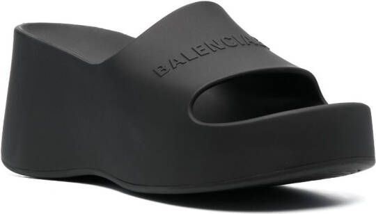 Balenciaga Chunky wedge sandals Black
