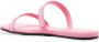 Balenciaga double logo-strap slides Pink - Thumbnail 3