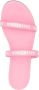 Balenciaga double logo-strap slides Pink - Thumbnail 4