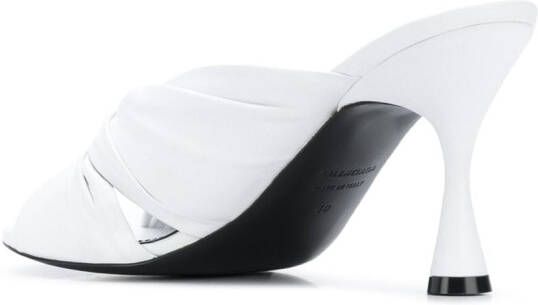 Balenciaga Drapy 80mm sandals White