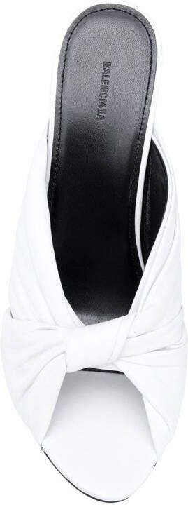 Balenciaga Drapy 80mm sandals White