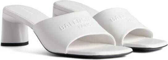 Balenciaga Duty Free 60mm leather mules White