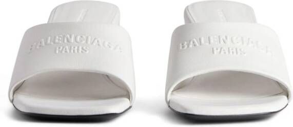 Balenciaga Duty Free 60mm leather mules White