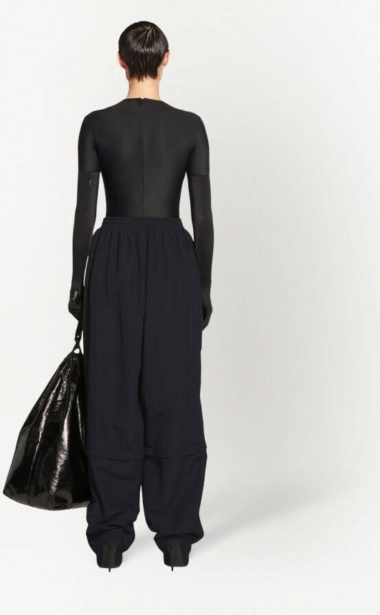 Balenciaga elasticated-waist track pantaboots Black