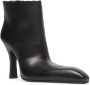 Balenciaga Falkon 105 leather ankle boots Black - Thumbnail 2