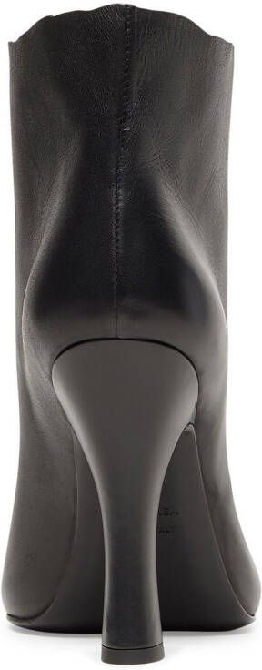 Balenciaga Falkon 105 leather ankle boots Black