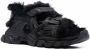 Balenciaga faux-fur Track sandals Black - Thumbnail 2