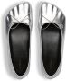 Balenciaga Fetish moulded leather ballerina shoes Silver - Thumbnail 4