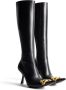 Balenciaga Flex BB 90mm leather boots Black - Thumbnail 2