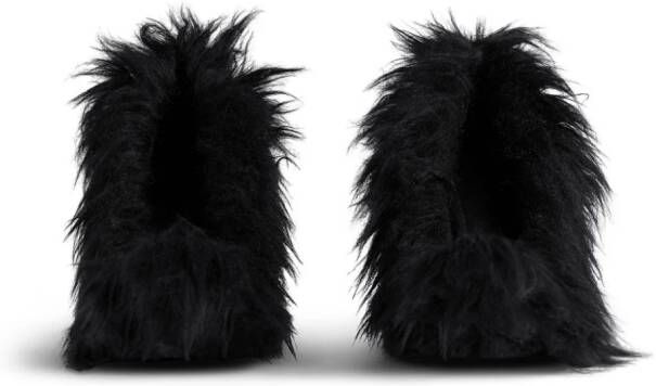 Balenciaga Flex Fur 110mm faux-fur pumps Black
