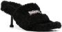 Balenciaga Furry 80mm sandals Black - Thumbnail 2