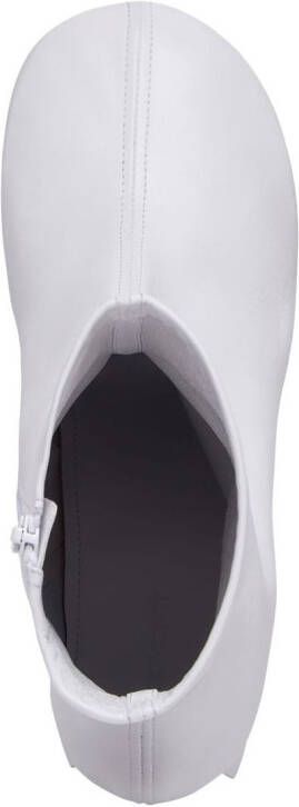 Balenciaga Glove zipped ankle boots White