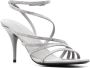 Balenciaga Glow 90mm strass sandals Grey - Thumbnail 2