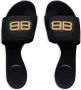 Balenciaga Groupie BB logo flat sandals Black - Thumbnail 4